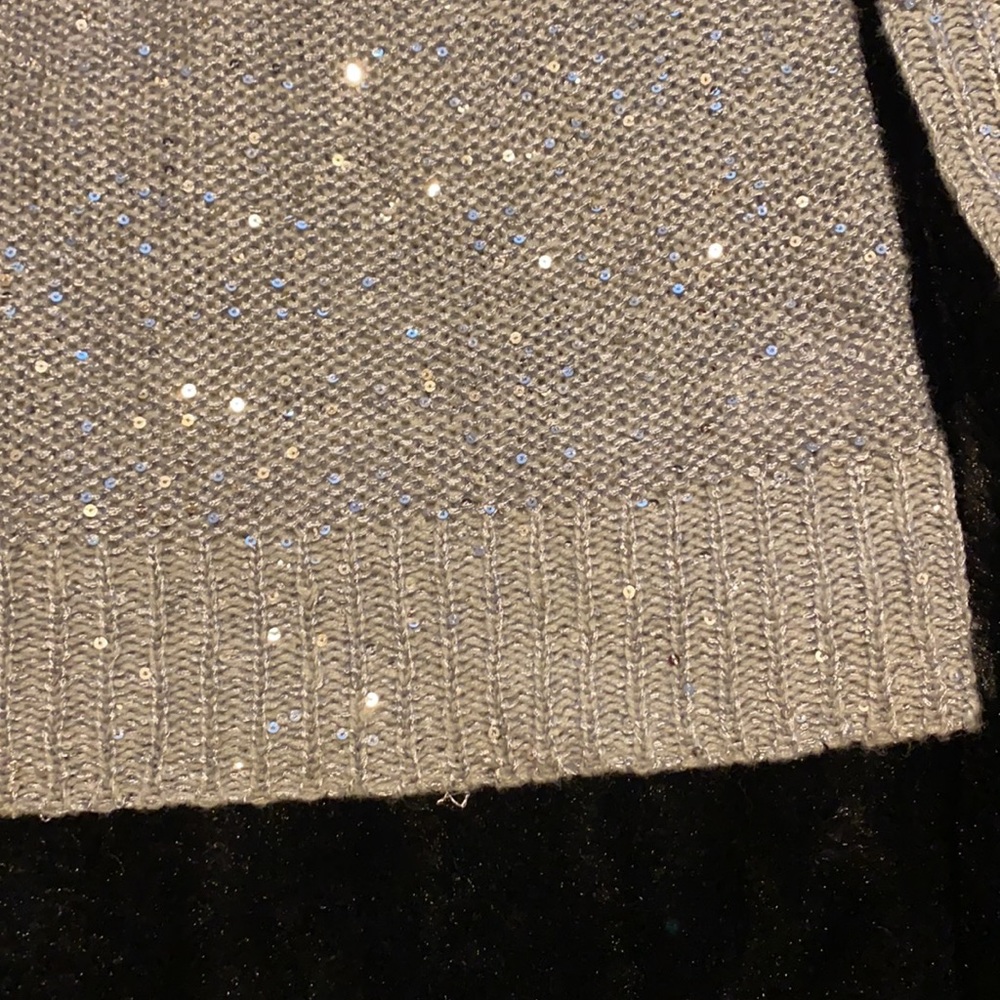 Kris Jenner Kollection Silver Sequence Sweater - image 5